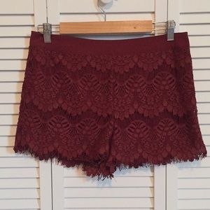 Eyelash Lace Hot Pants Shorts